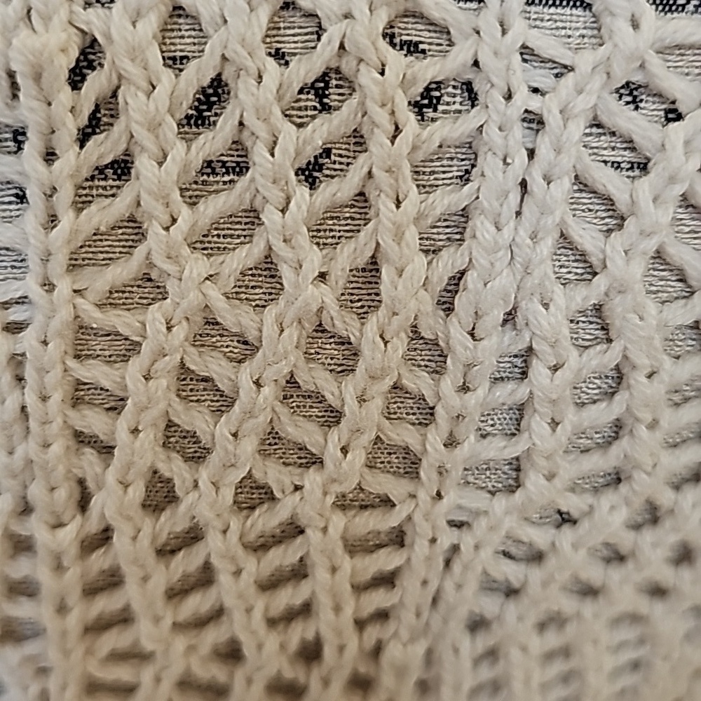Freshman 1996 Cream Crocheted Cropped Tank Top - Size Medium - Picture 3 of 6